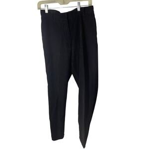 Eddie Bauer Vintage Corduroy Straight Leg Black Pants Gorpcore Utility Sz 8